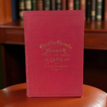 Vintage 1883 Christlig Chrönska Kalender: E. Aug. Skogsbergh Swedish Christian Almanac