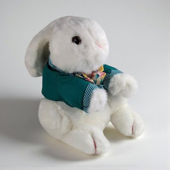 Vintage Dayton Hudson Bunny Plush: White Rabbit Stuffed Animal