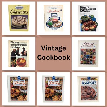 Vintage Cookbook Your Choice: Pillsbury, Philadelphia Cream Cheese