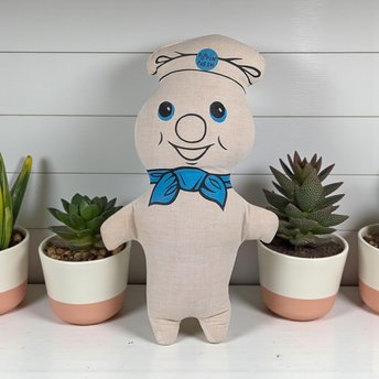 Vintage 1972 Pillsbury Doughboy Plush: Poppin' Fresh Mail-In Premium Toy