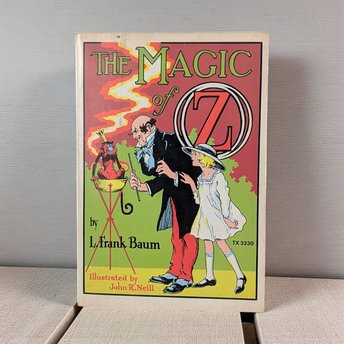 Vintage 1960s The Magic of Oz: L. Frank Baum Paperback, Scholastic Fantasy Novel