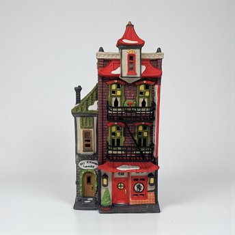Vintage 1990 Dept 56 Wong's in Chinatown: Complete w/ Ladders