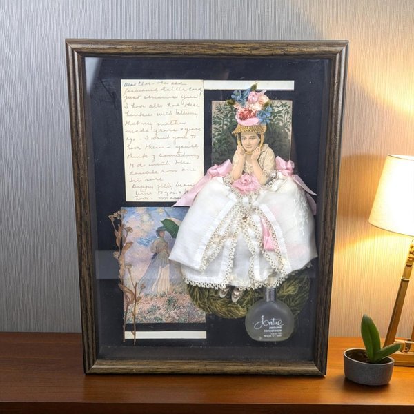 Vintage Victorian Collage Shadow Box