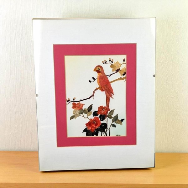 Vintage Bamboo Bird Wall Hanging