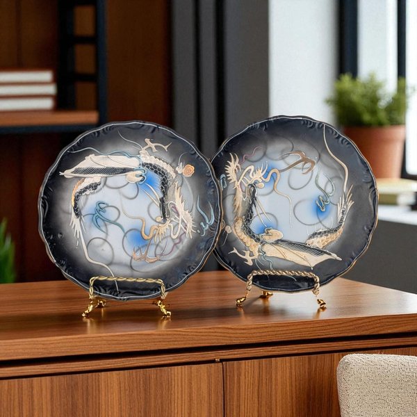 1920s Japanese Dragonware Plates