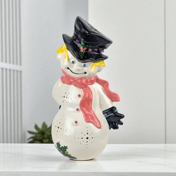 Vintage Handpainted Ceramic Snowman