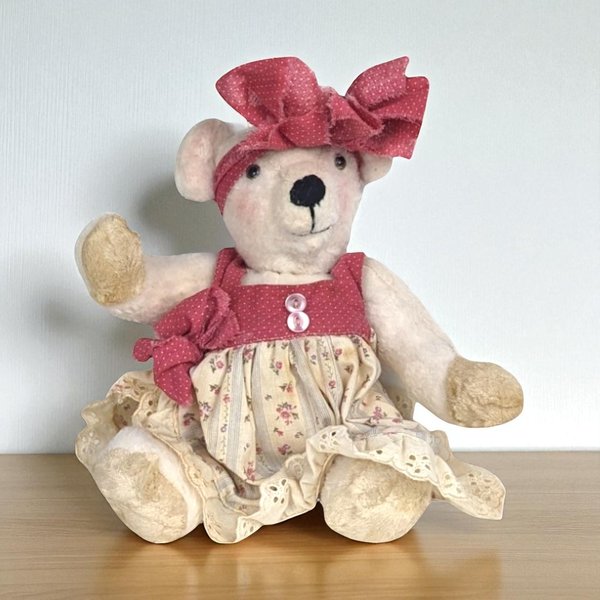 1997 Handmade Signed Girl Teddy Bear