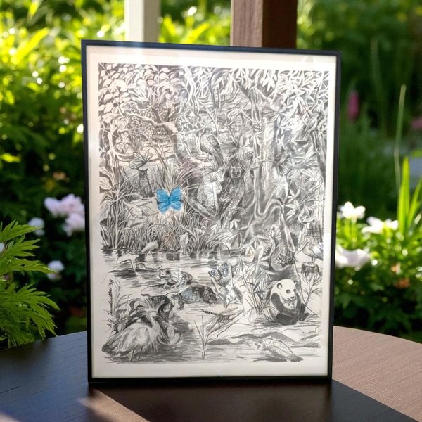 1998 S.G. Thautatta Framed Nature Art Print