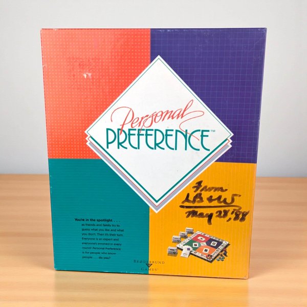 1987 Personal Preference Game