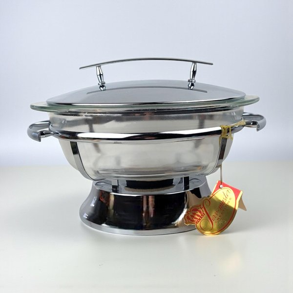 Vintage Serv Mate 2-Quart Covered Casserole & Warmer