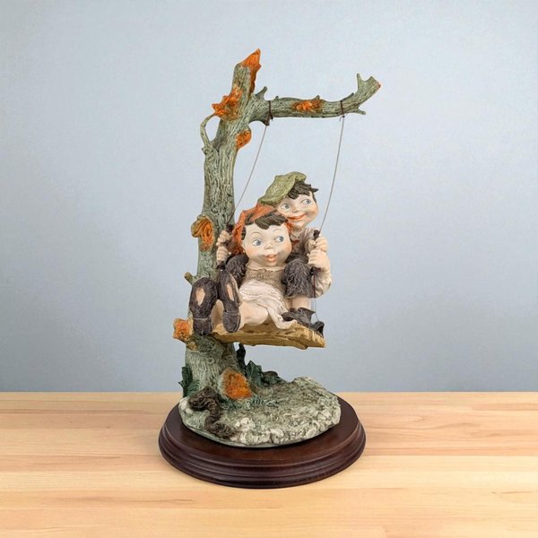 Giuseppe Armani Gulliver's World Children on Swing Figurine