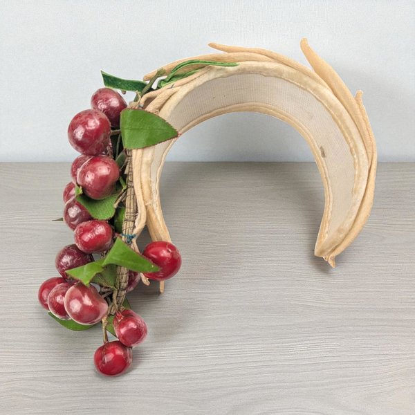 Vintage Cherry Decor Headband Hat