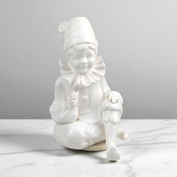 Vintage Hand-Painted Ceramic Musical Clown