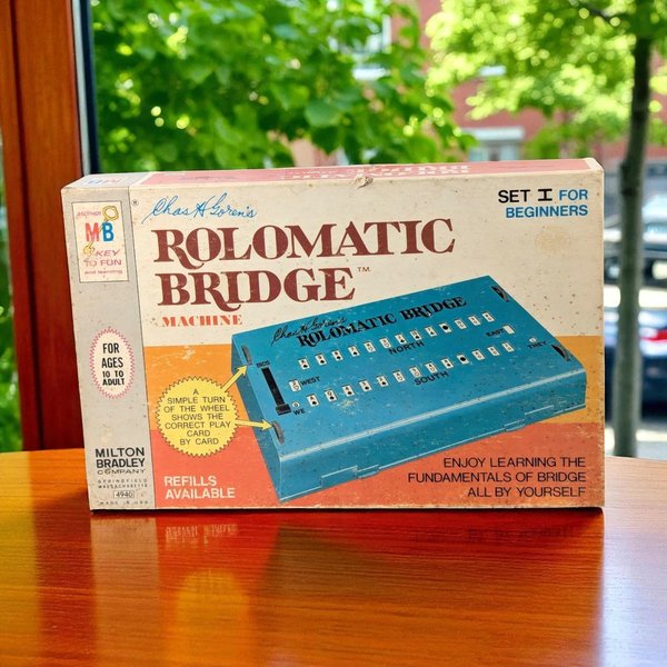 1960s Milton Bradley Rolomatic Bridge Machine