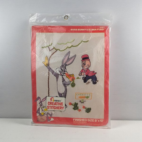 1978 Bugs Bunny Elmer Fudd Embroidery Kit