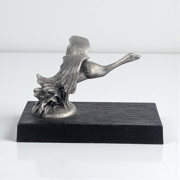 Vintage 1983 Franklin Mint Wills Sainte Claire Pewter Hood Ornament Replica