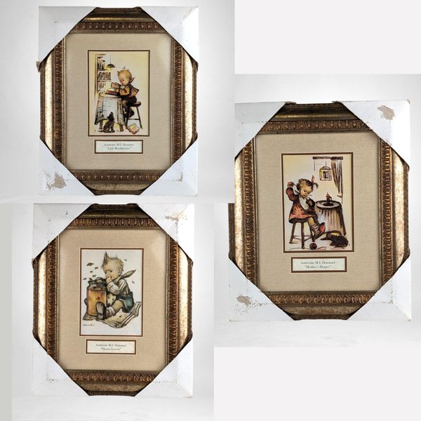 Set of 3 Vintage 1981 Framed Hummel Prints