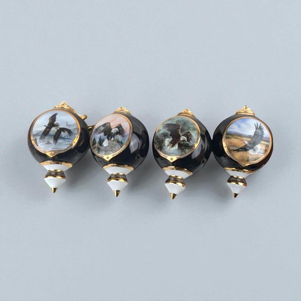 1999 Bradford Exchange 'America the Beautiful' Eagle Ornaments