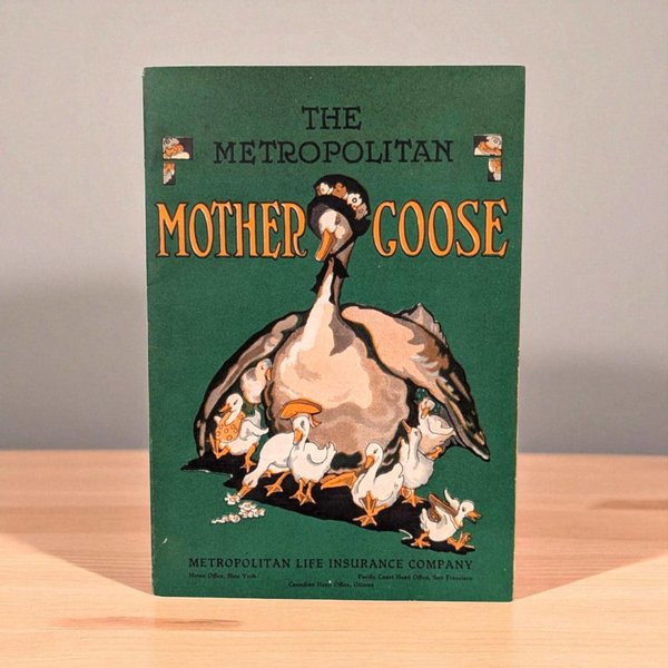 Vintage 1920s 'The Metropolitan Mother Goose' Softcover Book