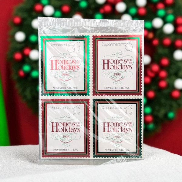 1996 Dept 56 Homes For The Holidays Commemorative Stamps