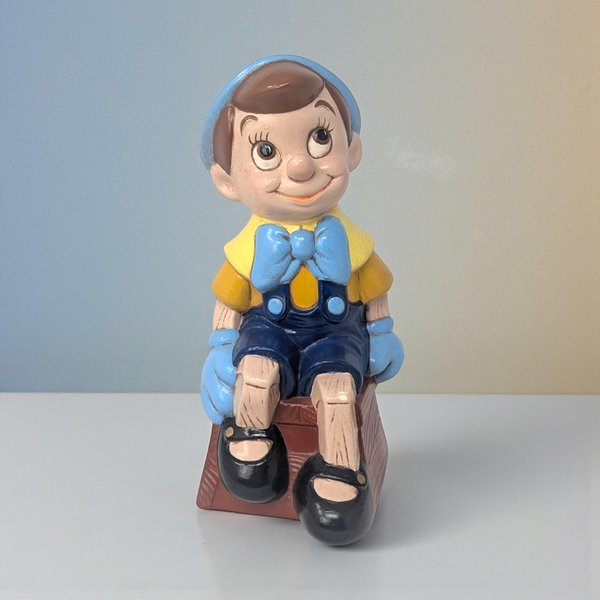 1970s Disney Pinocchio Ceramic Figurine
