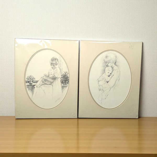 1975 Sharon Johnson Mother and Child Print Set