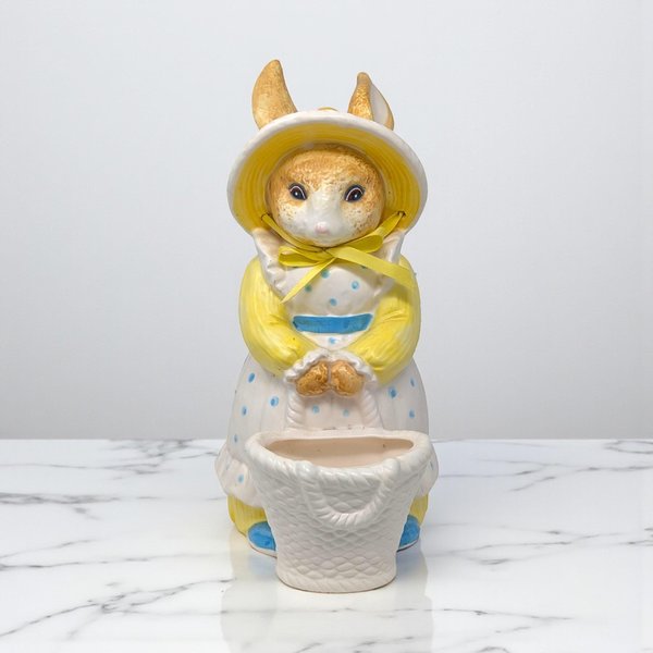 Vintage Dept 56 Standing Rabbit Figural Planter